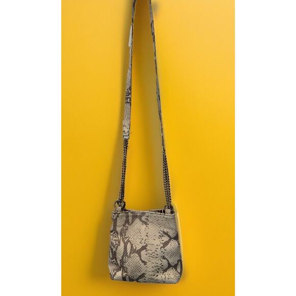 Cee Klein Snake Design Small Shoulder Bag Preowned Chain Detail Double Inside - Picture 1 of 12